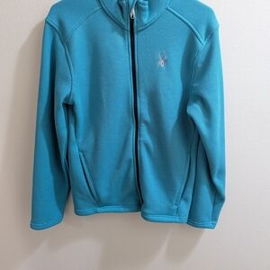 Spyder Turquoise Full-Zip Jacket